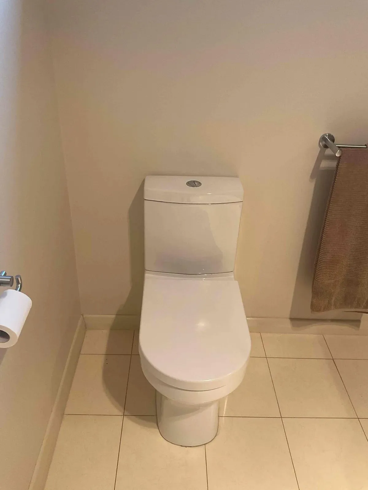 Ensuite toilet after the repair