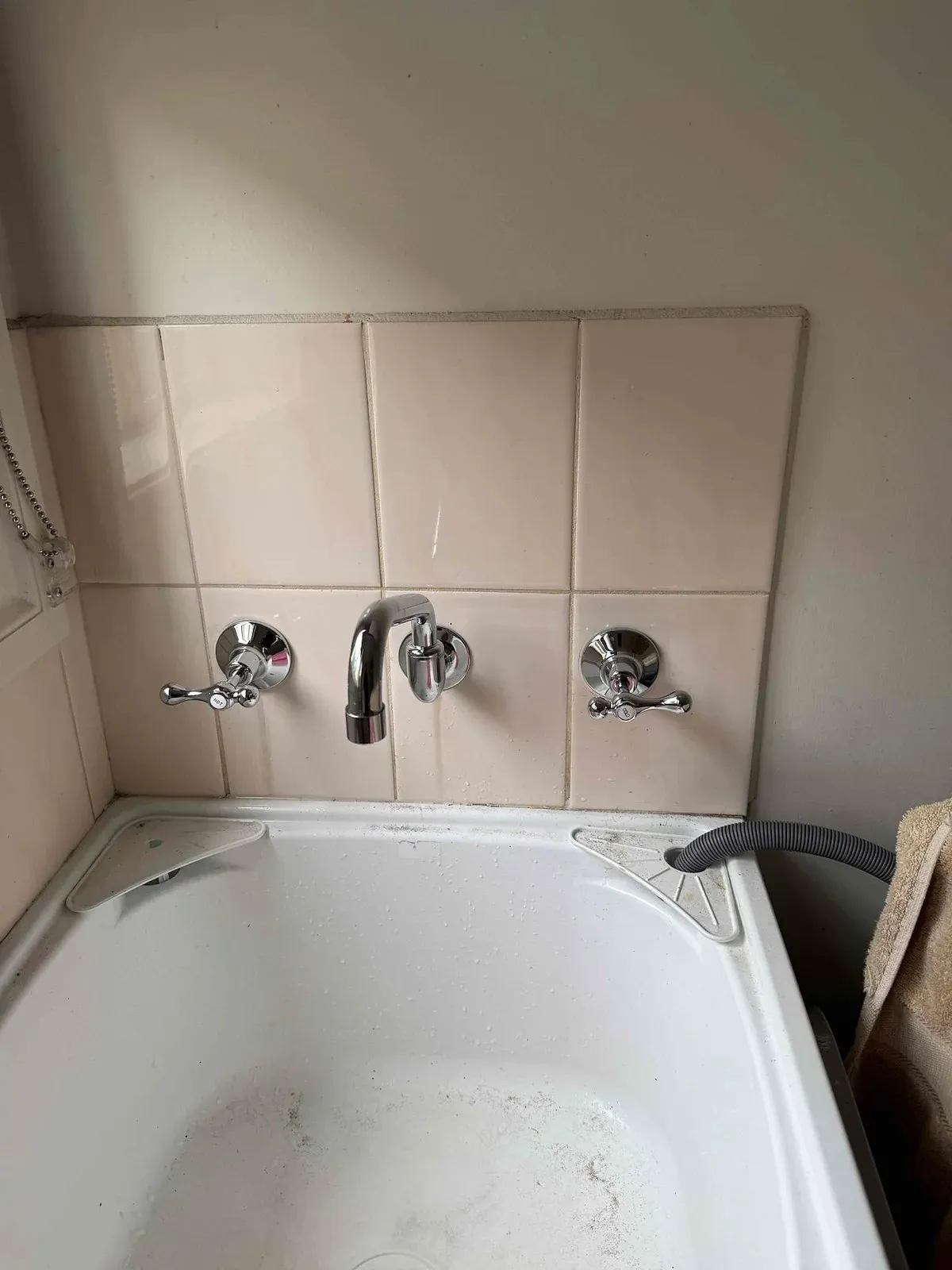 Laundry taps after the repair