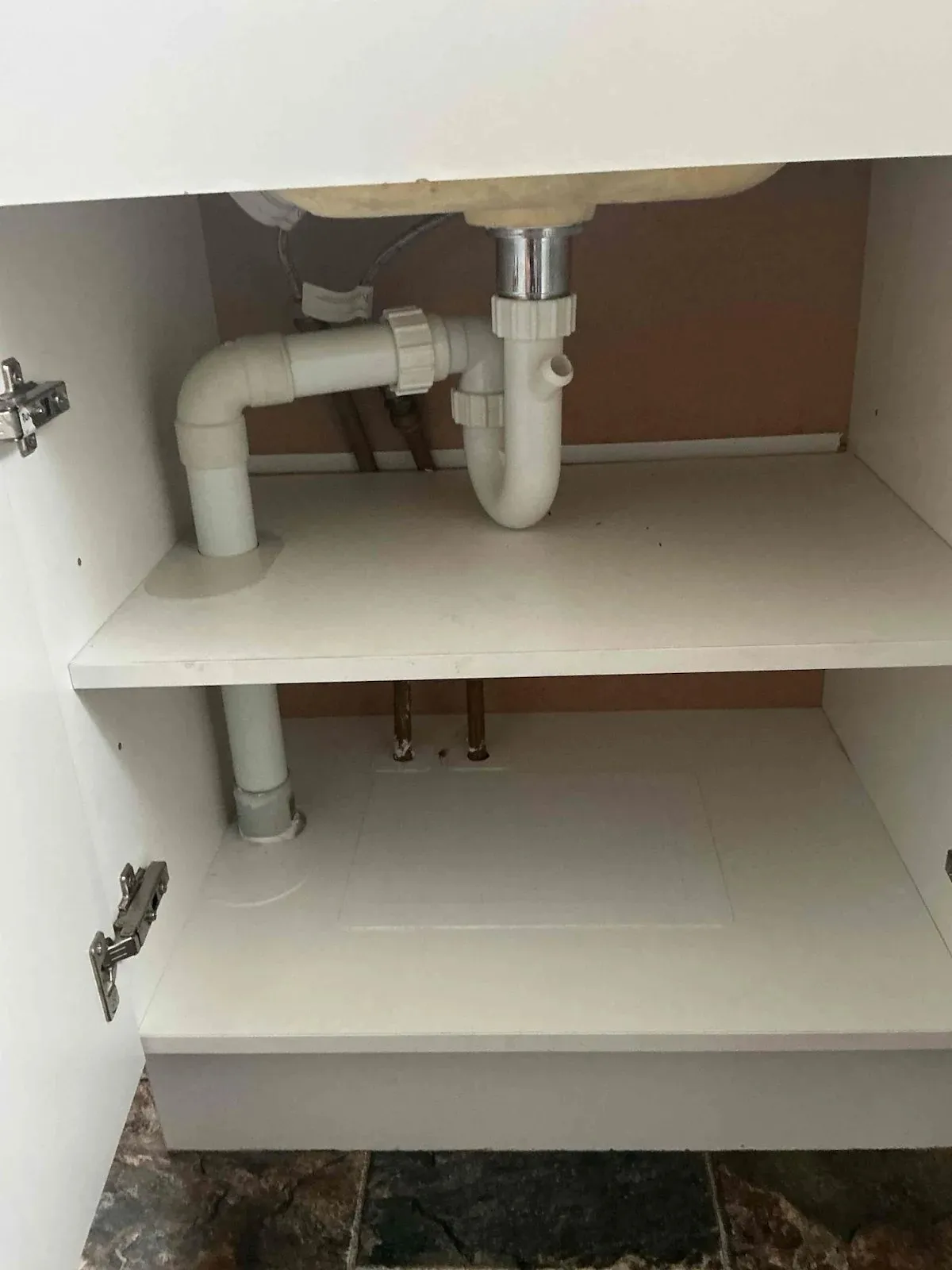 Vanity sealed up and plumbing back in place in Carrum Downs