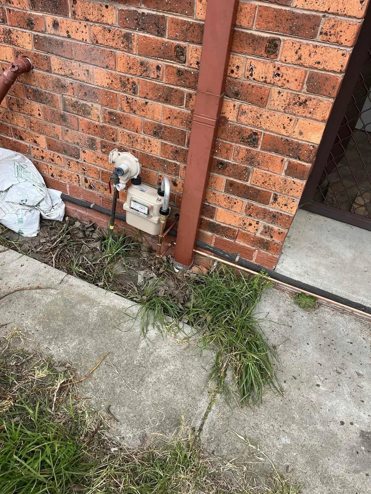 Gas meter where the supply was tested