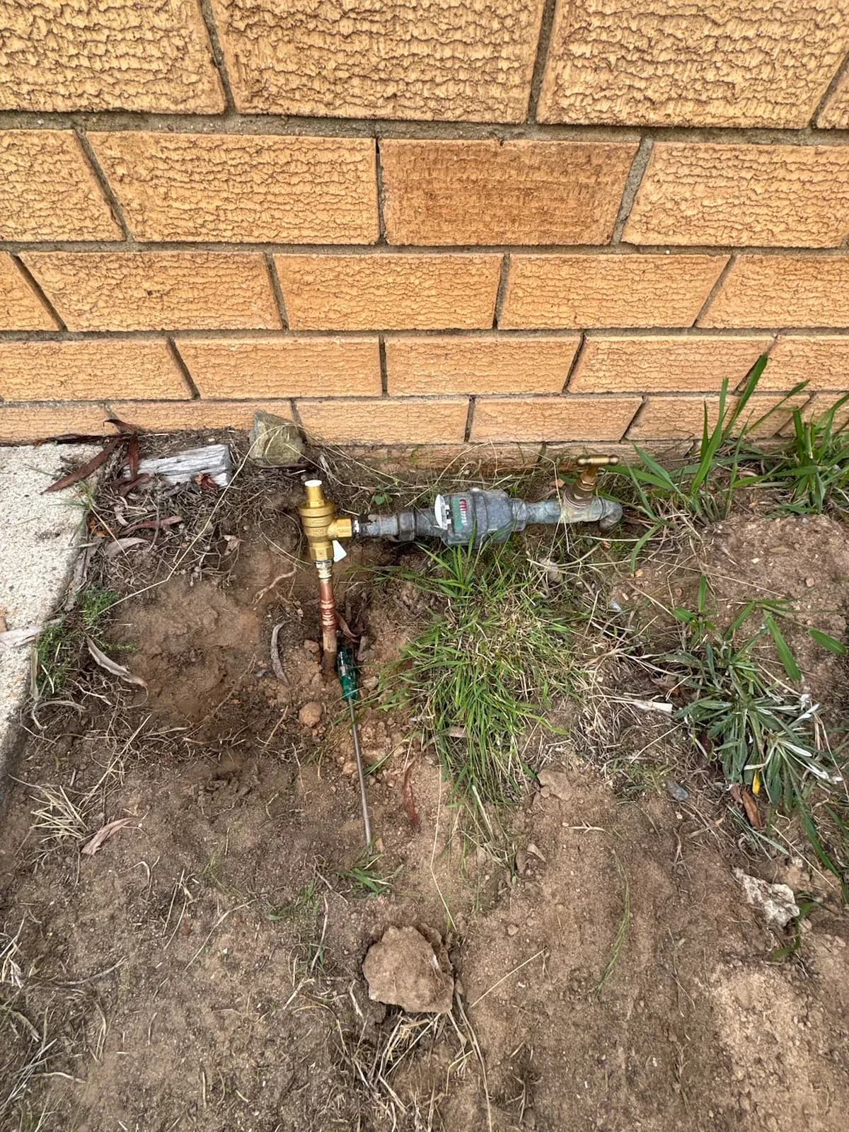 New valve fitted at the water meter