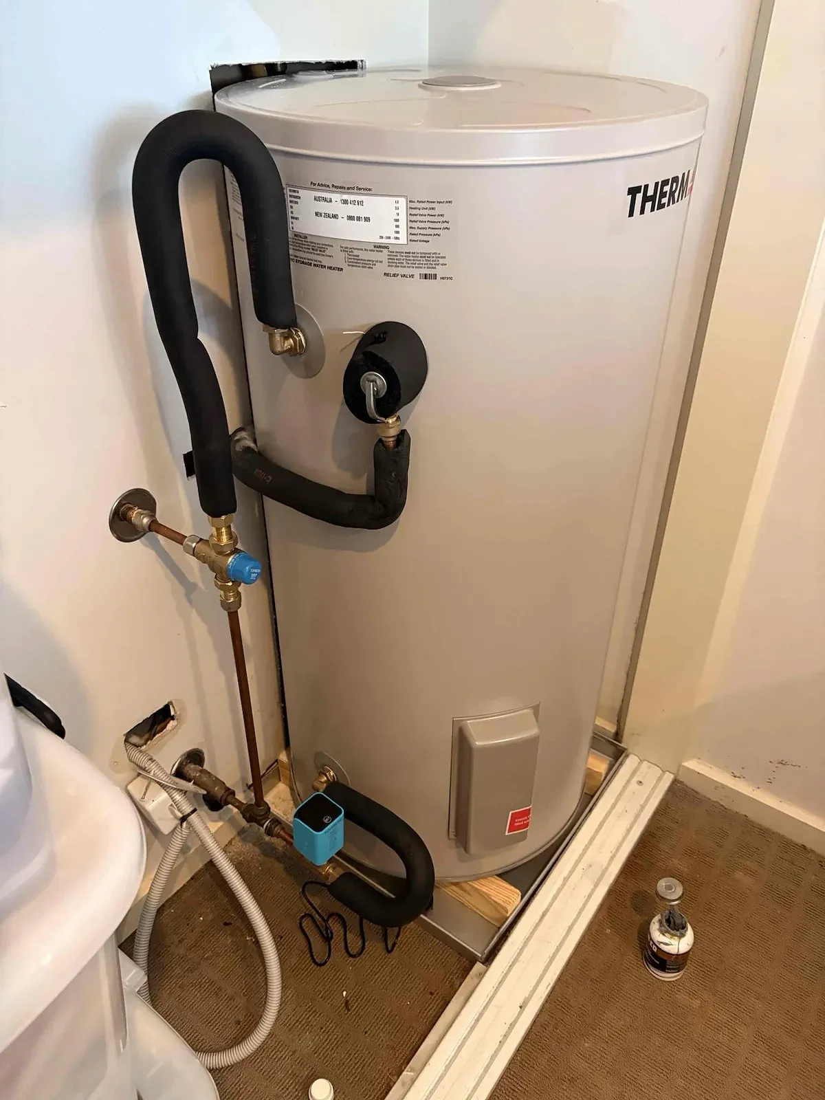New electric hot water system installed