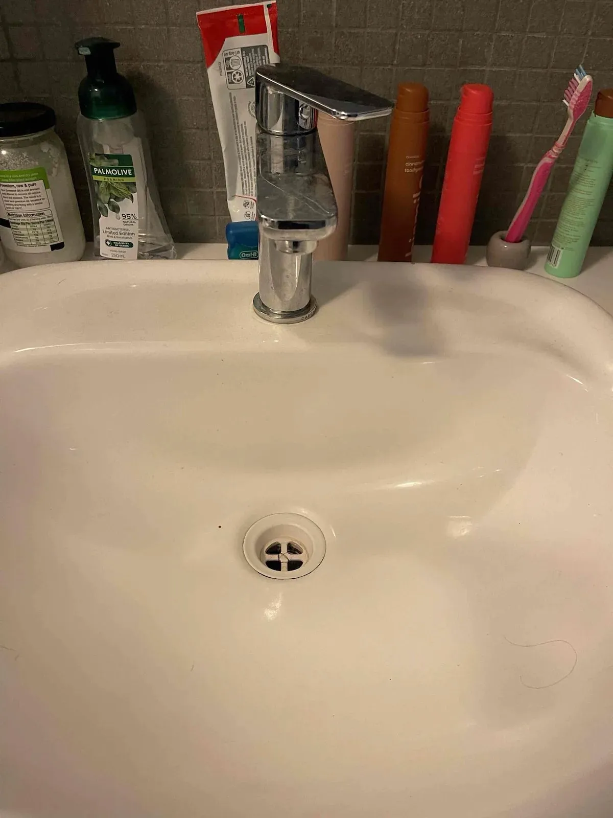 New basin mixer installed