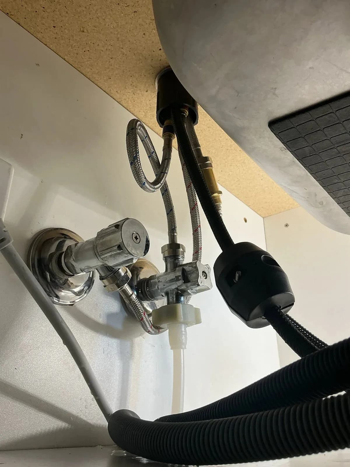 New connections under the kitchen sink