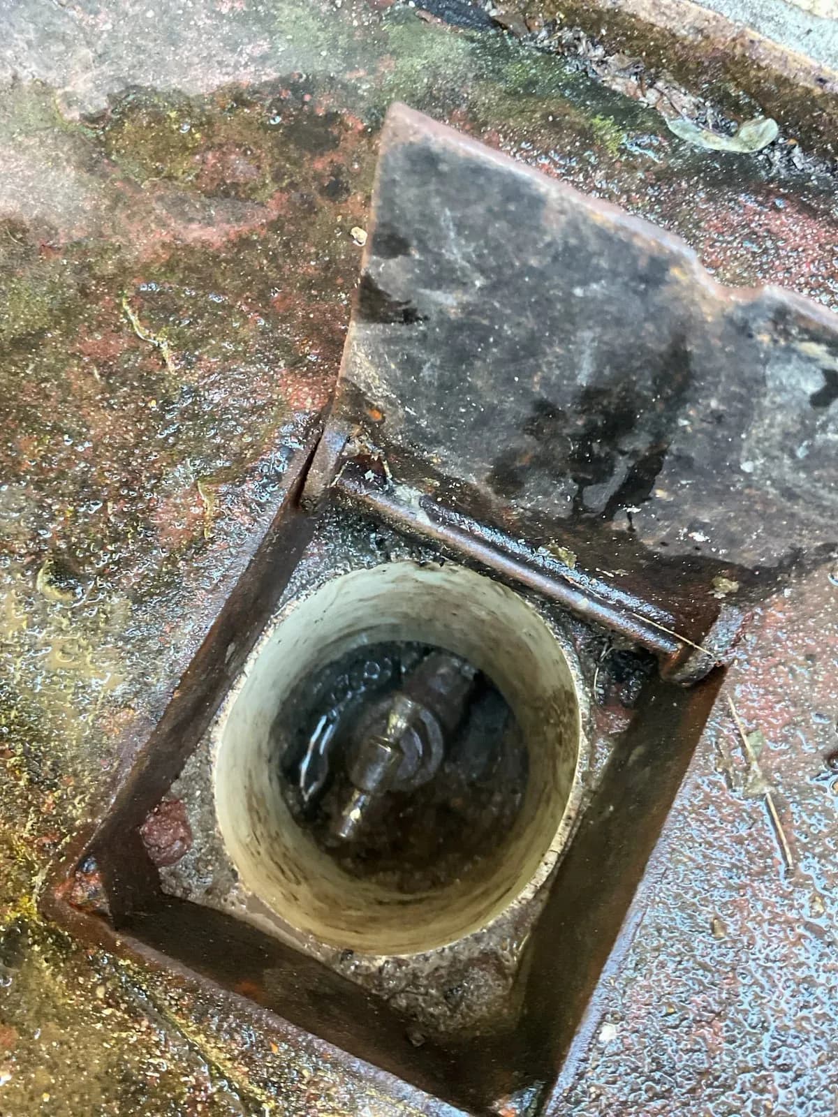 Leaking isolation valve in its ground box