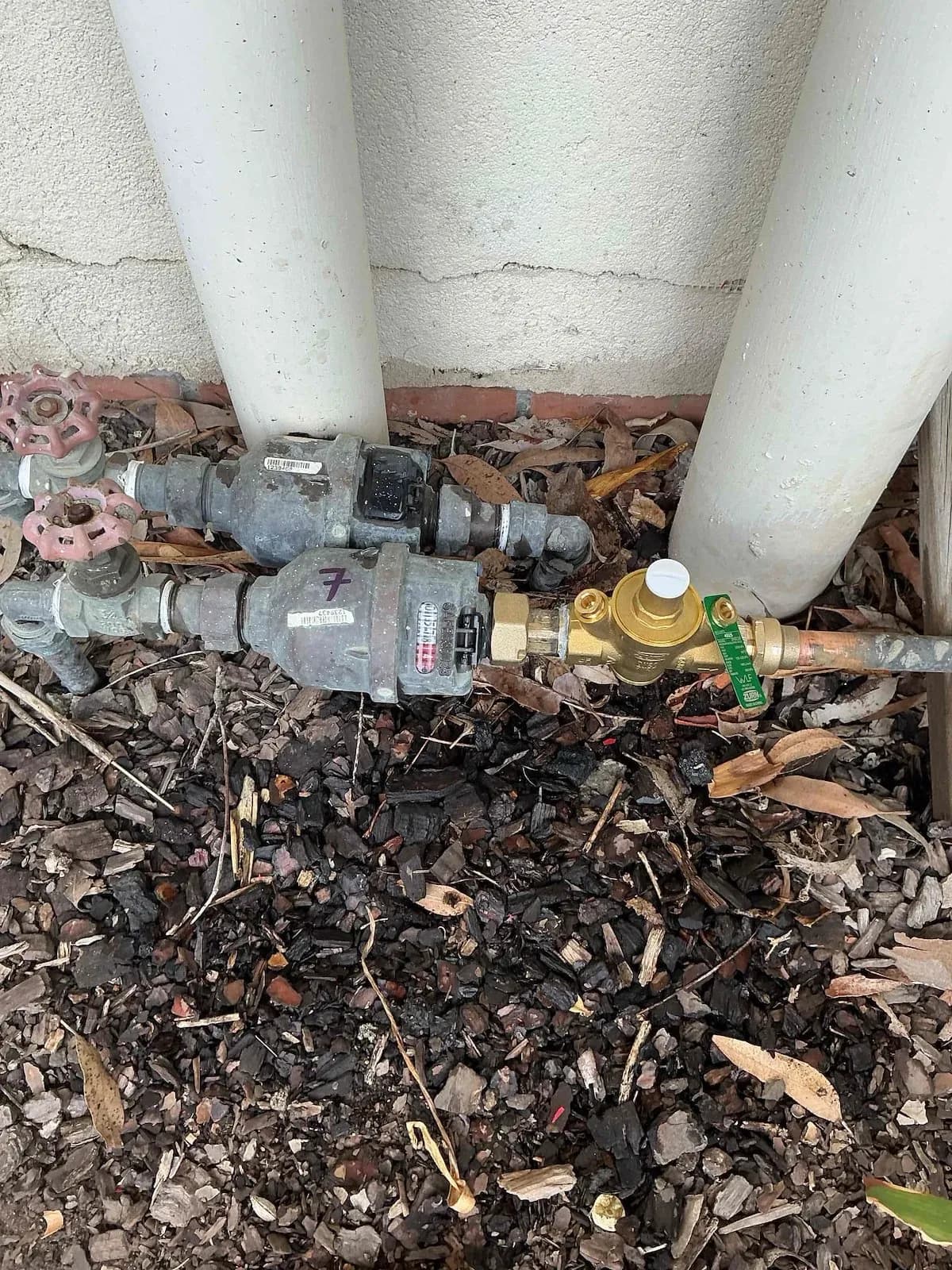 New valve fitted at the water meter
