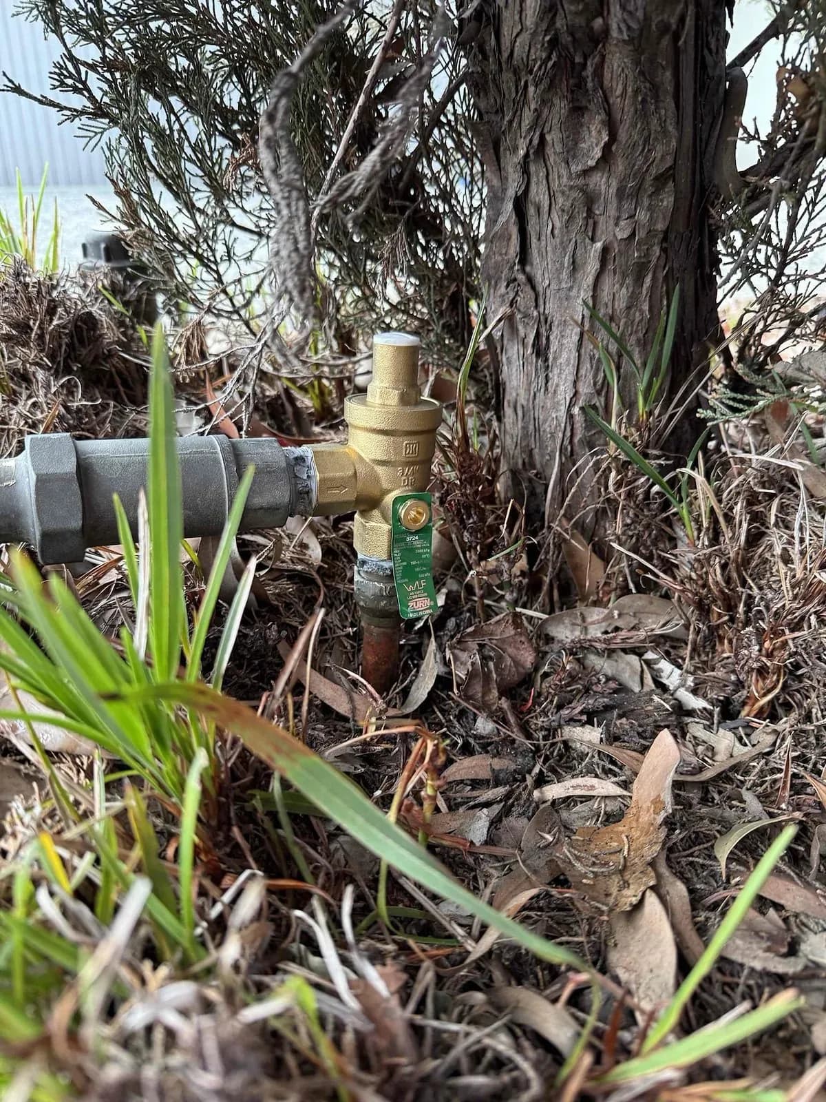 New pressure limiting valve at the water meter