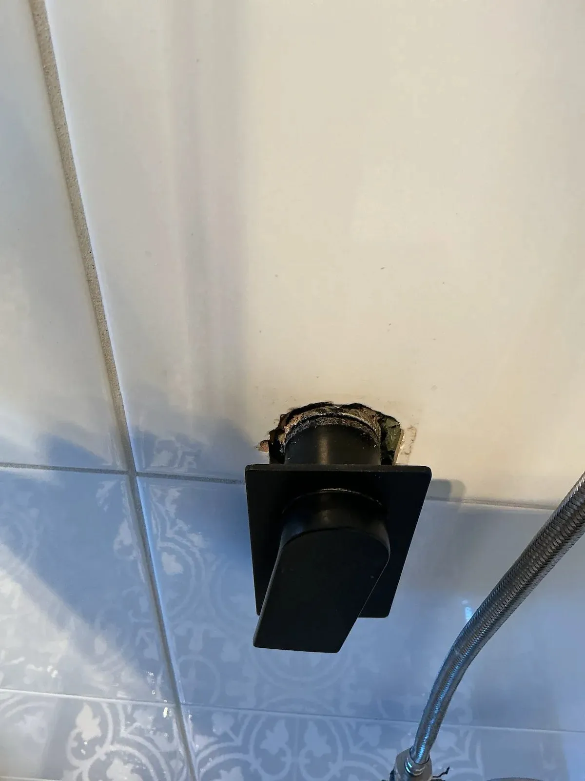 Shower mixer opened up to check for leaks