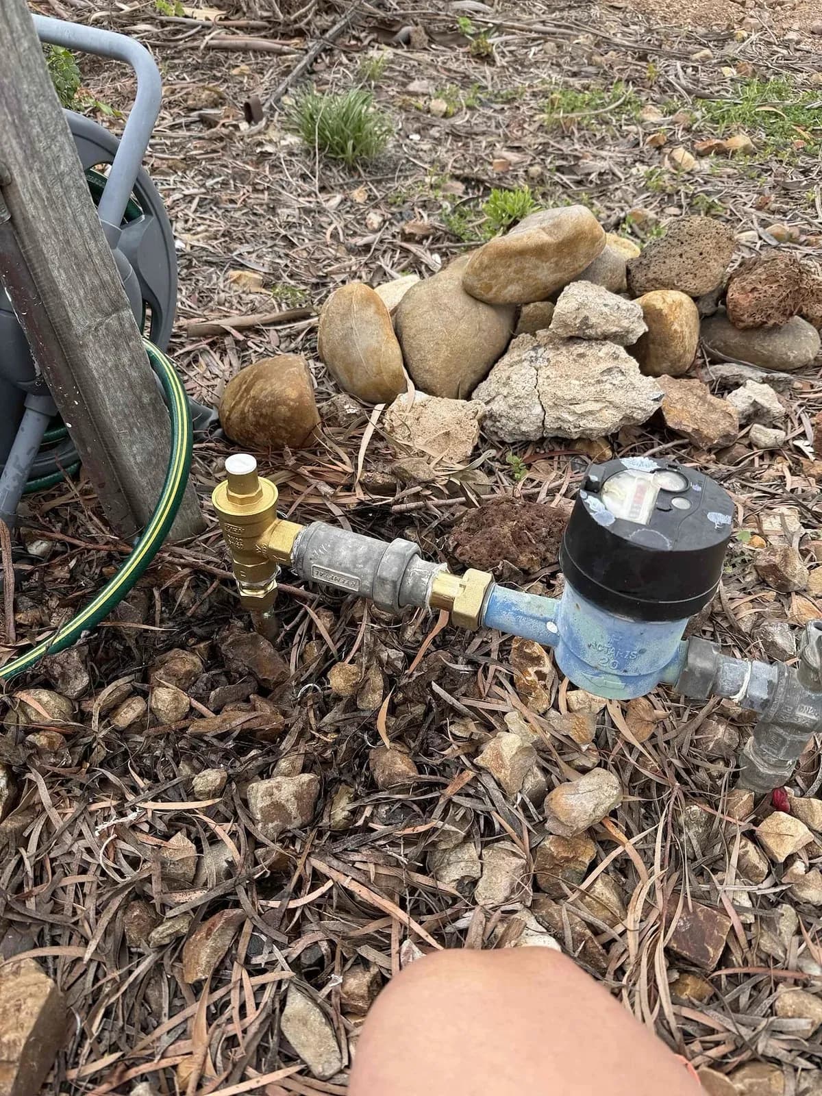 New pressure limiting valve at the water meter