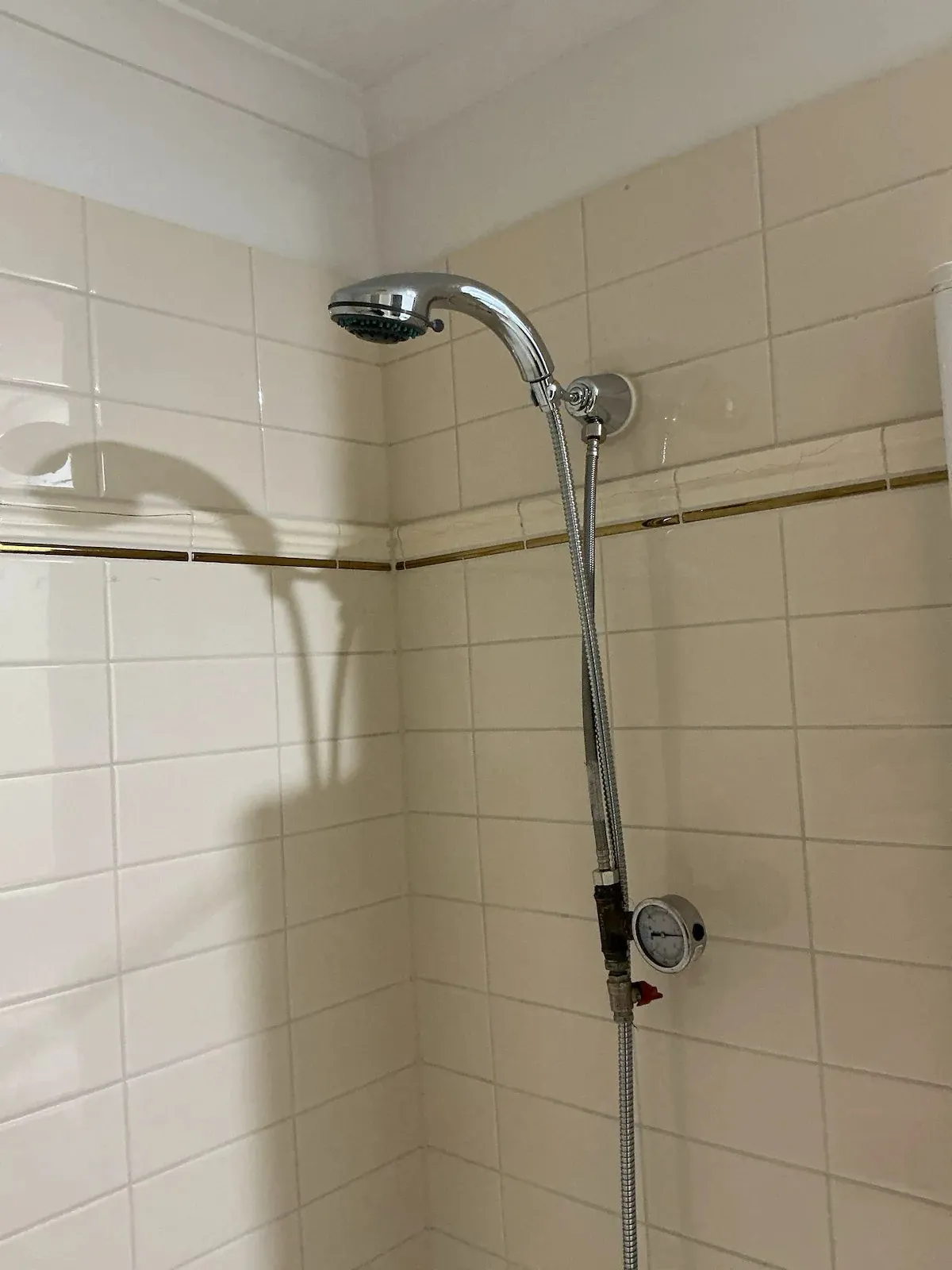 Shower checked during the leak test