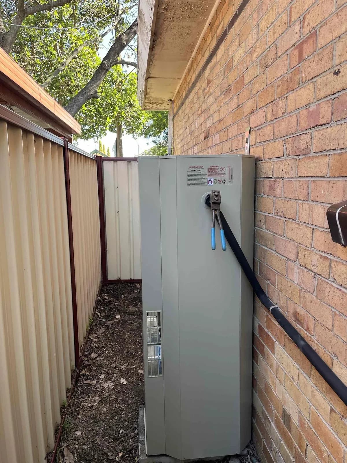New gas hot water unit installed