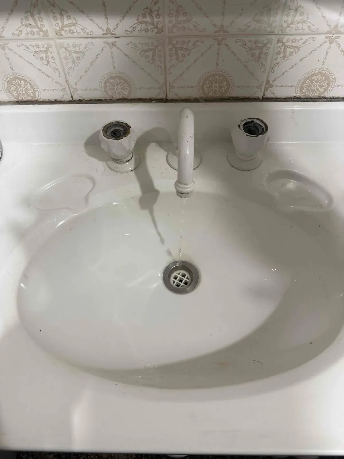 Basin taps rebuilt with new parts