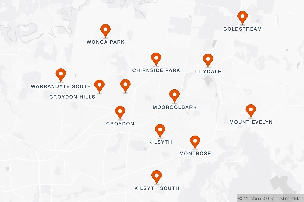 Map of our Croydon service area