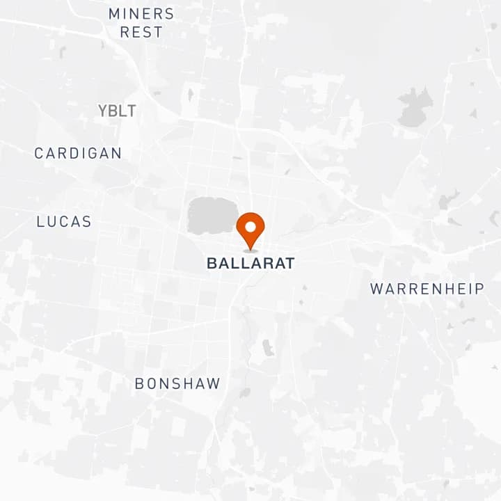 Map of the Ballarat area Fix-It Right Plumbing covers