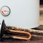 rust in hot water anode