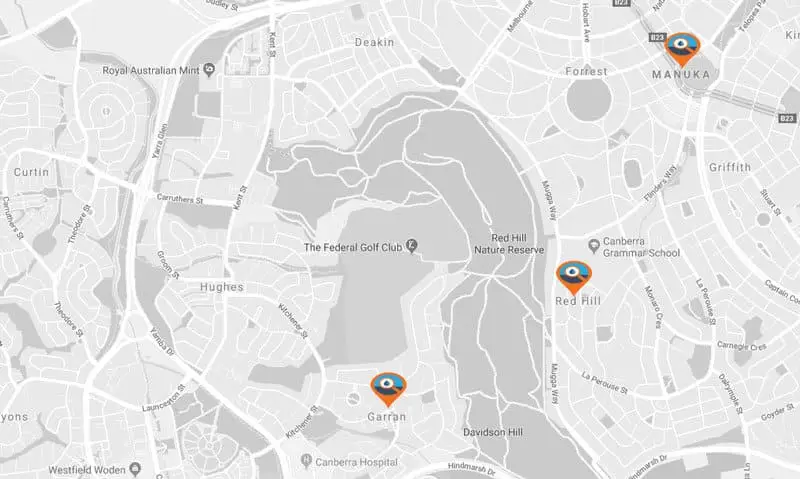 red hill canberra map