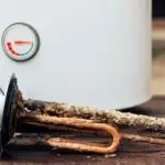 rust in hot water anode