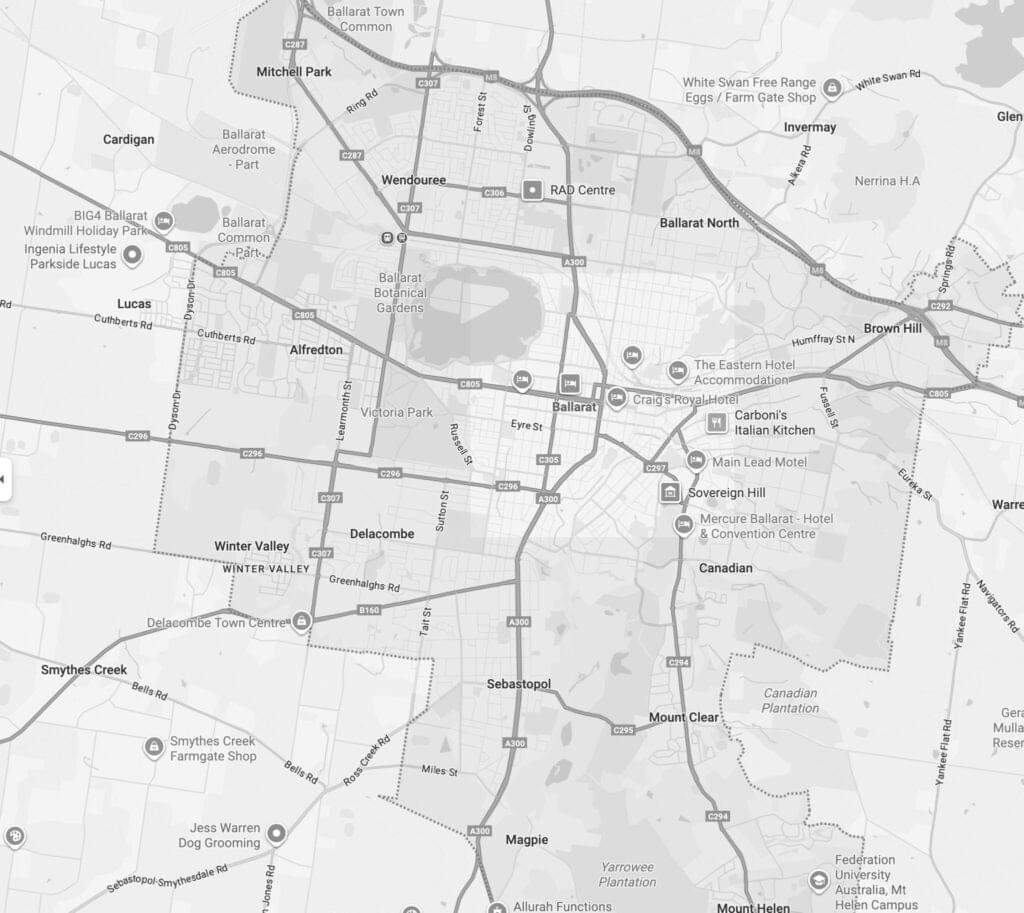 ballarat map