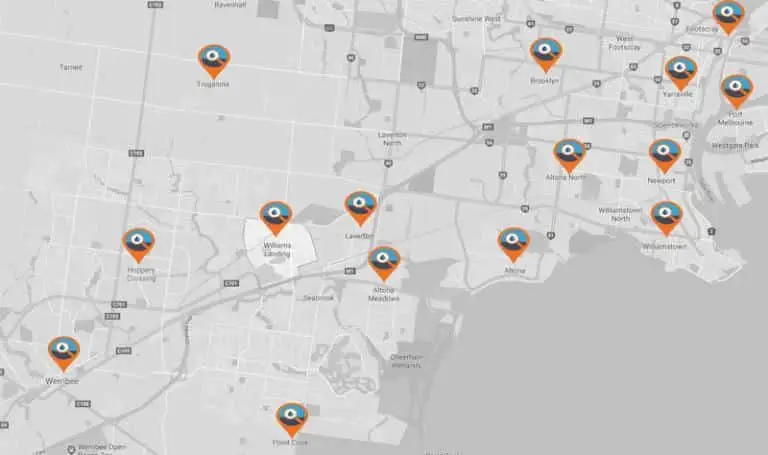Williams Landing map