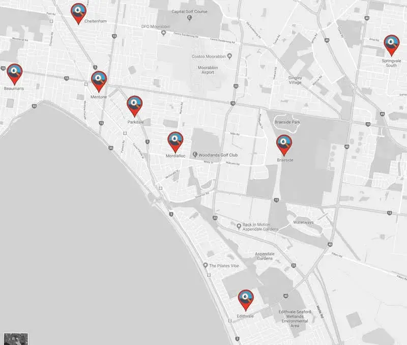 mordialloc map