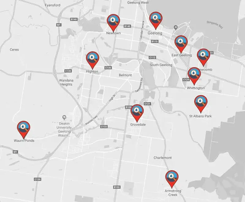 waurn ponds map