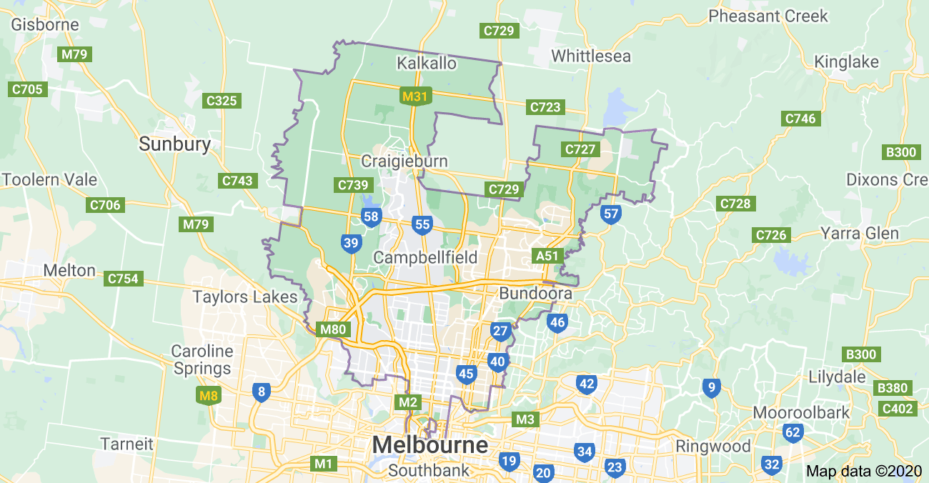 northern suburbs map